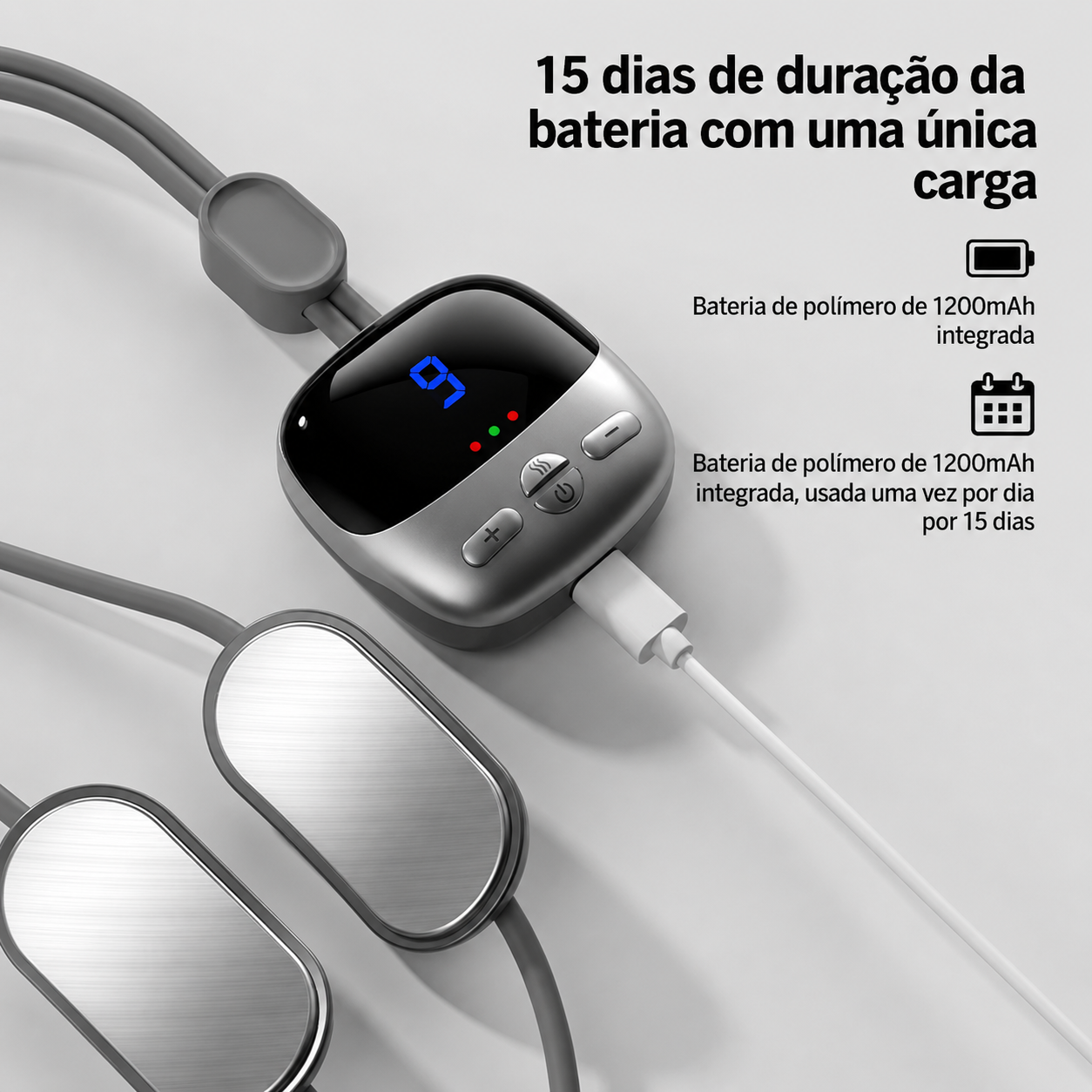 Massageador de Pescoço Portátil: Alívio de Tensões, Compressão Quente e Estimulação Muscular – Conforto Relaxante Onde Você Estiver