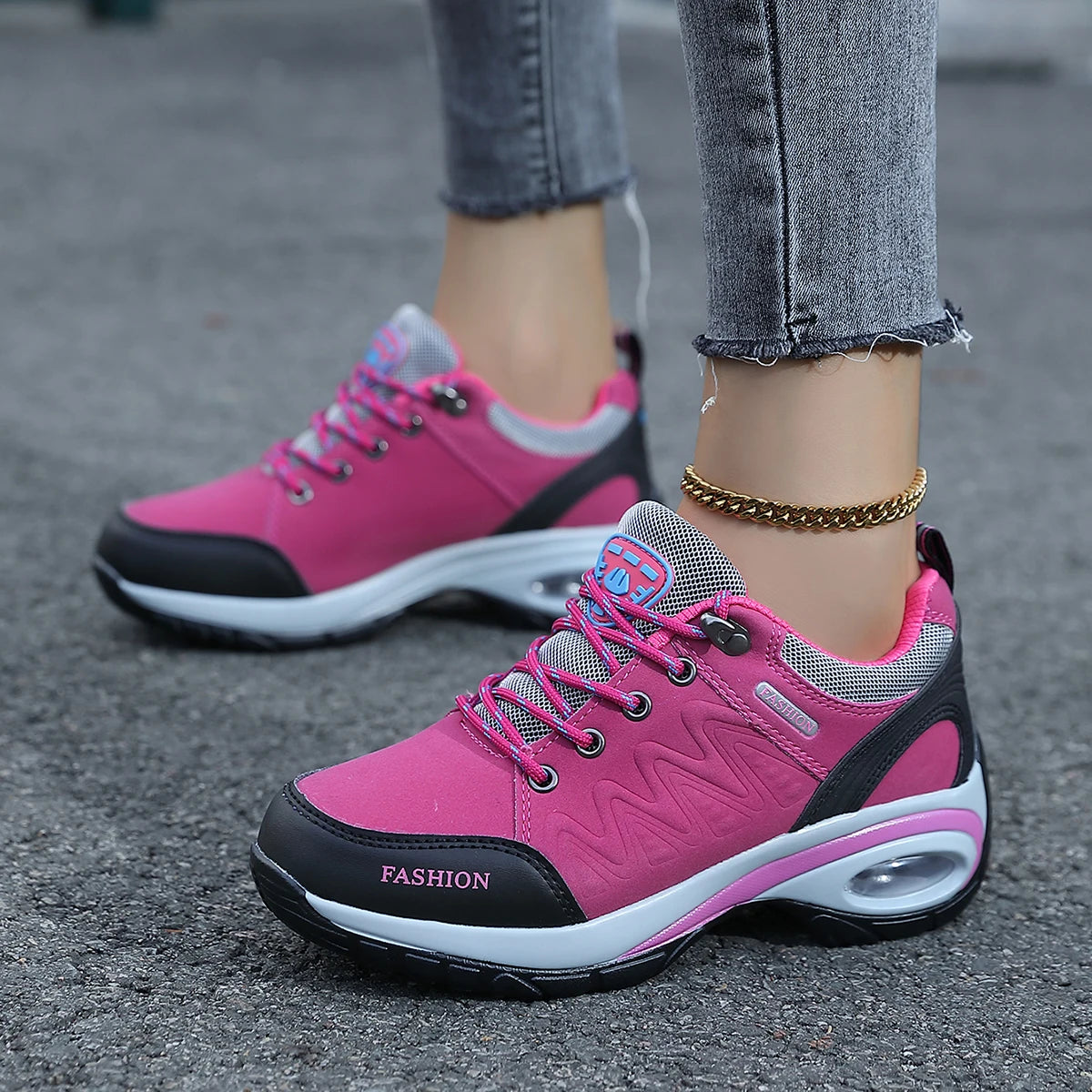 Tênis Feminino Plataforma Conforto Total – Design Respirável para o Dia a Dia