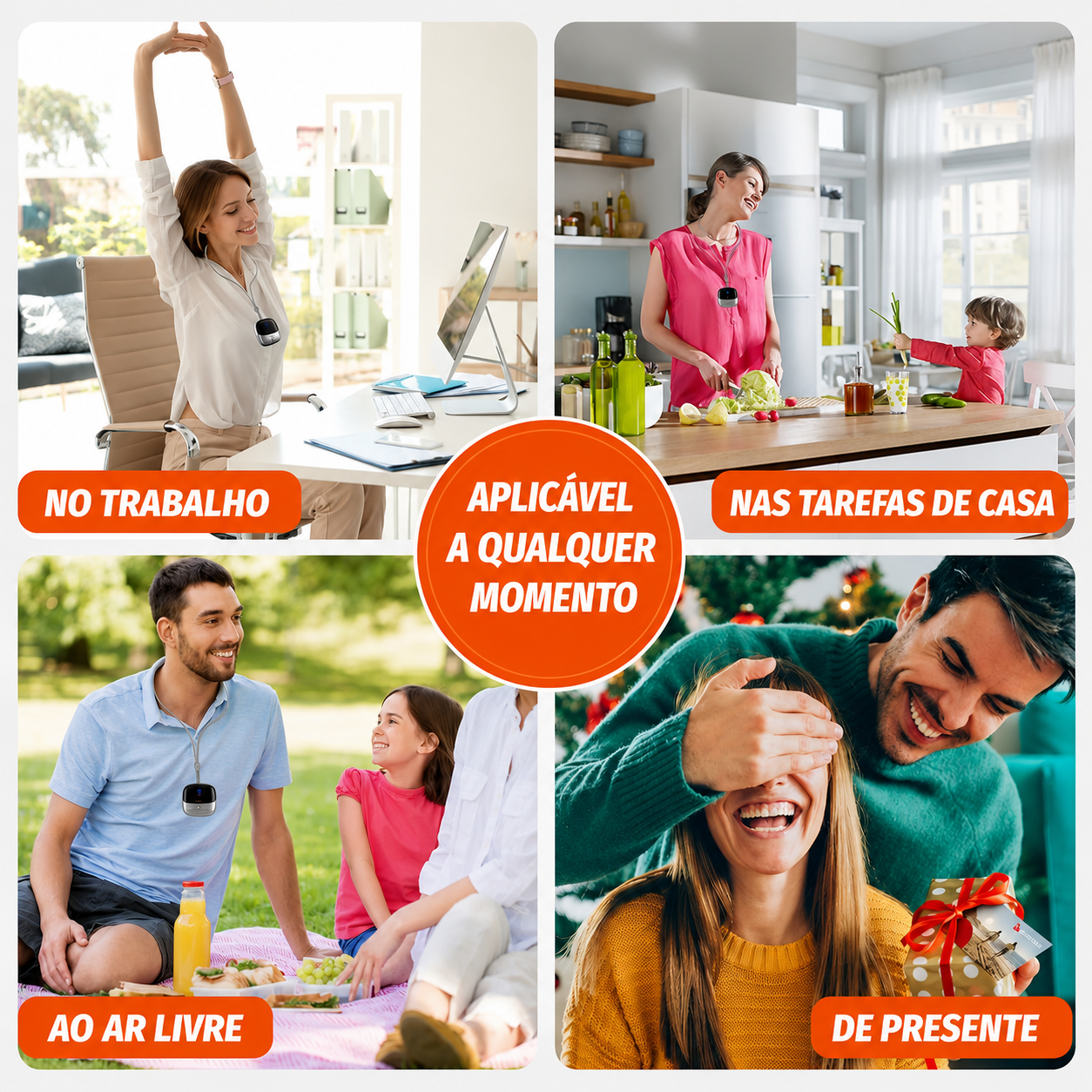 Massageador de Pescoço Portátil: Alívio de Tensões, Compressão Quente e Estimulação Muscular – Conforto Relaxante Onde Você Estiver