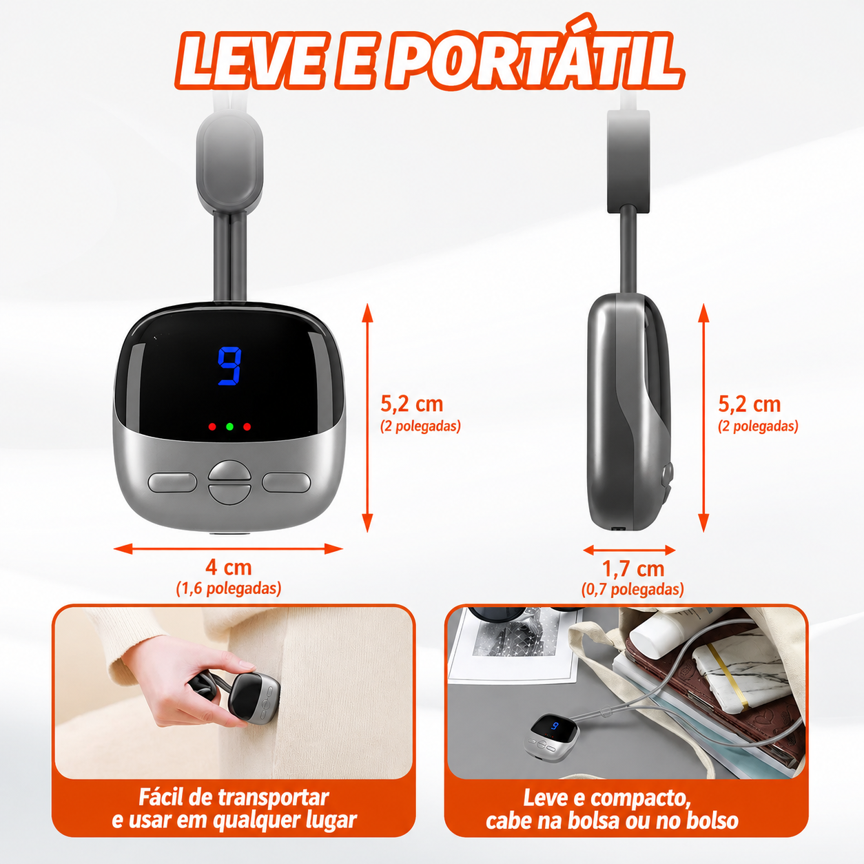 Massageador de Pescoço Portátil: Alívio de Tensões, Compressão Quente e Estimulação Muscular – Conforto Relaxante Onde Você Estiver