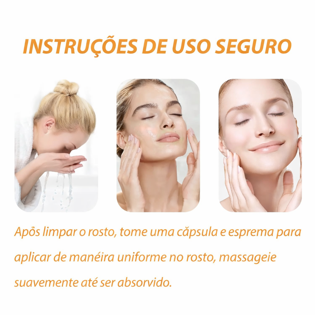 Sérum Facial em Cápsulas Water Ice Levin: Nutrição Intensiva com Ácido Hialurônico e Colágeno – Rejuvenescimento, Clareamento e Firmeza em Dose Única