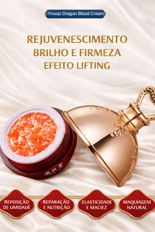 Creme Facial Sangue de Dragão SADOER: Efeito Lifting, Firmador e Clareador com Retinol e Placenta – O Segredo da Juventude Coreana