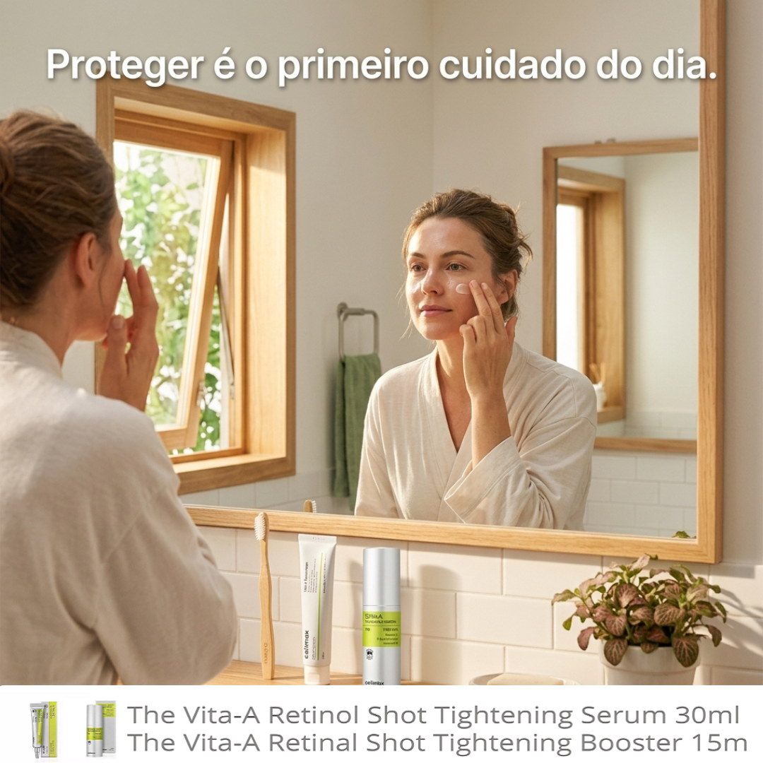 Booster Facial Anti-Idade K-Beauty – Celimax Retinol Firming Enhancer para Firmeza e Textura 15ml