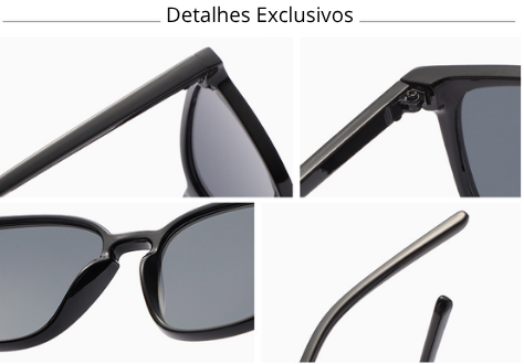 ÓCULOS DE SOL VINTAGE - CHARME E ELEGÂNCIA COM LEVEZA E CONFORTO