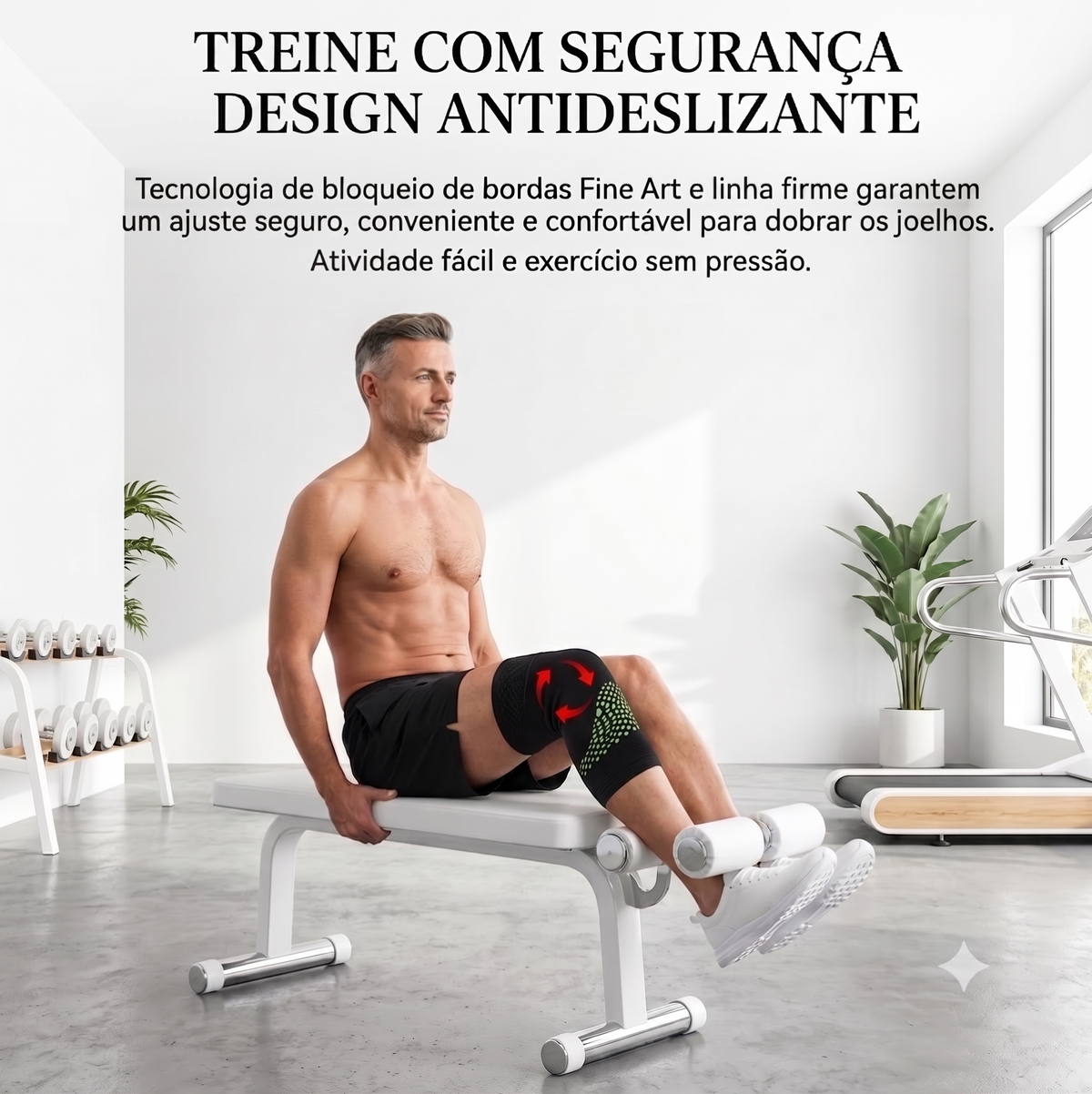 Joelheira Autoaquecível com Artemísia | Compressão para Joelho | Suporte Térmico Respirável | Uso Diário e Esportivo