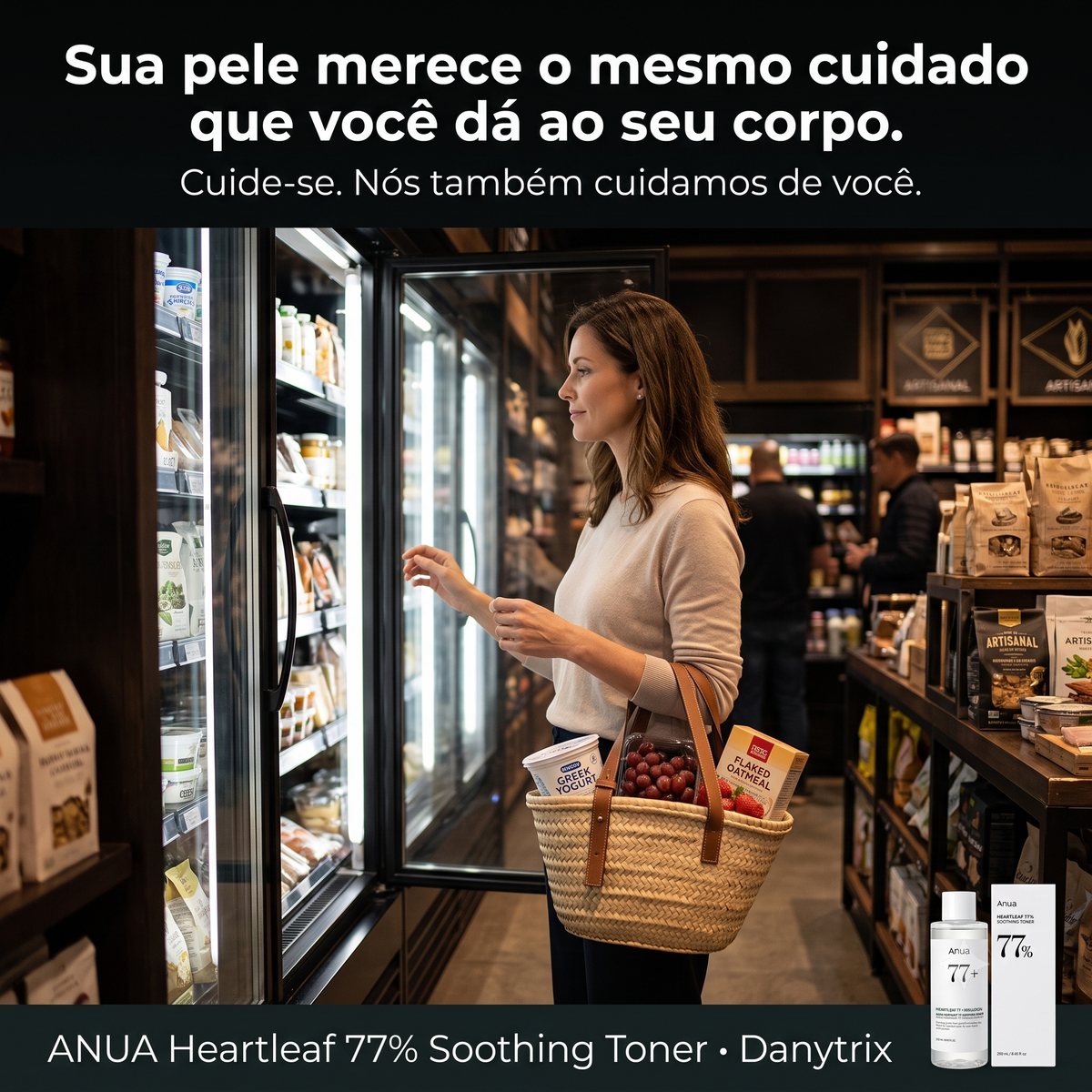 ANUA Heartleaf 77% Soothing Toner 250ml – Tônico Facial Hidratante e Calmante
Com 77% de Heartleaf para uma rotina de skincare refrescante e confortável.