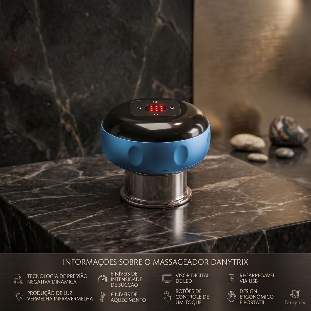 MASSAGEADOR ELÉTRICO  COM SUCÇÃO INTELIGENTE A VÁCUO – SEU MOMENTO DE CONFORTO