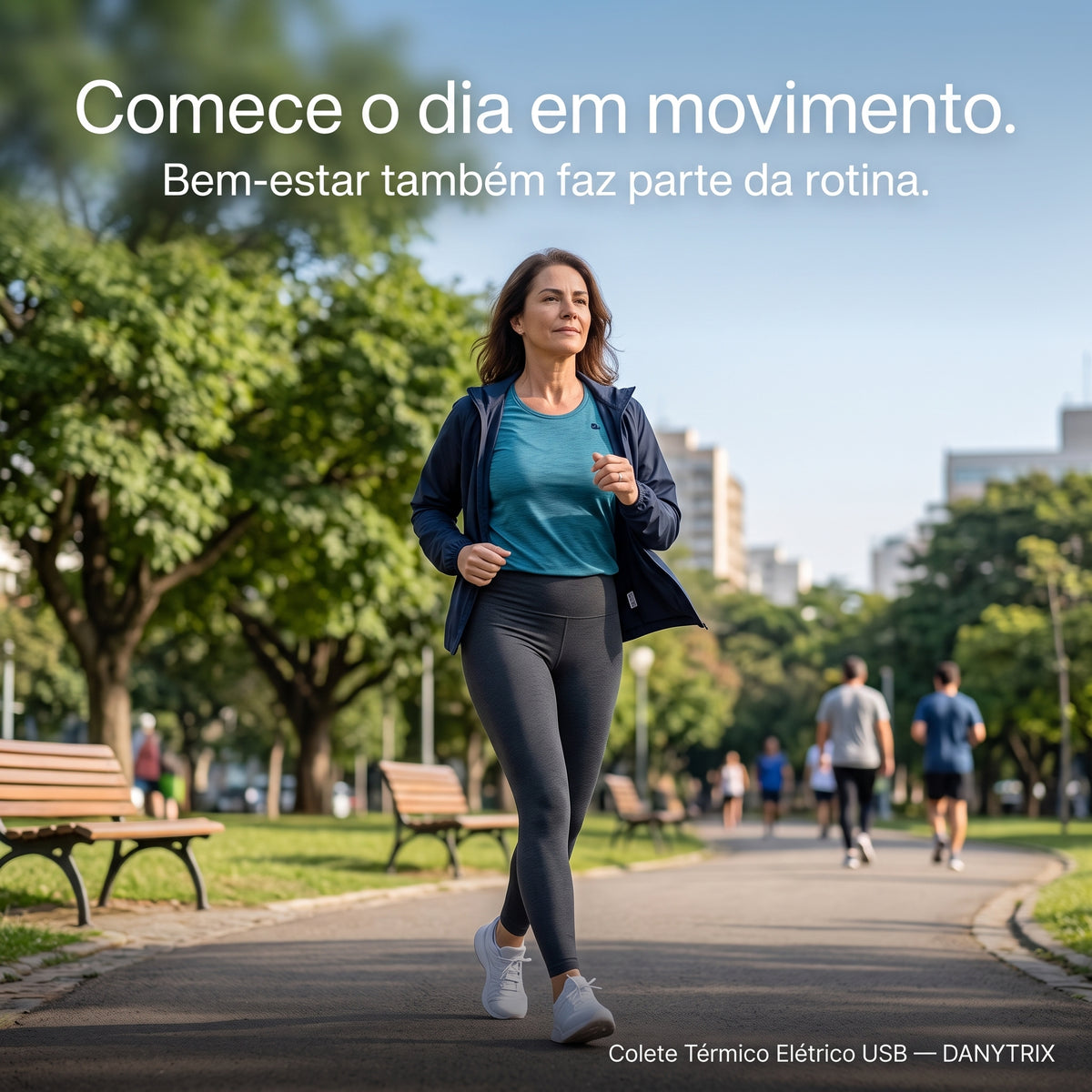 Colete Térmico USB Recarregável  - Compressa Quente 3 Níveis de Aquecimento | Faixa Ajustável | Tecido Ultra Macio