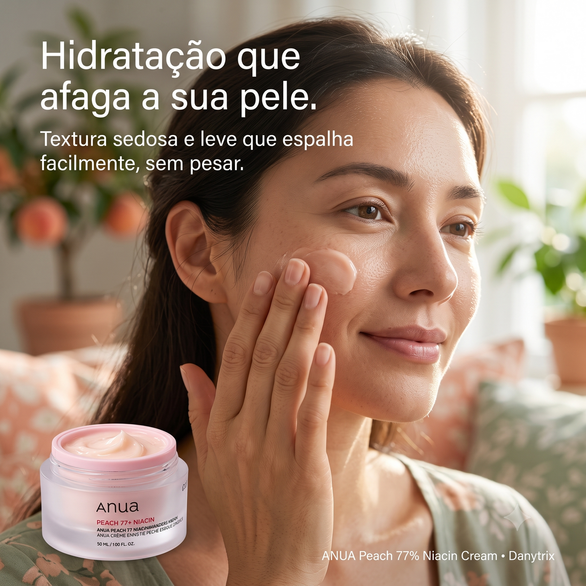 ANUA Peach 77% Niacin Enriched Cream 50ml – Creme Facial Hidratante e Iluminador
Com extrato de pêssego e niacinamida para uma pele hidratada, macia e naturalmente luminosa.