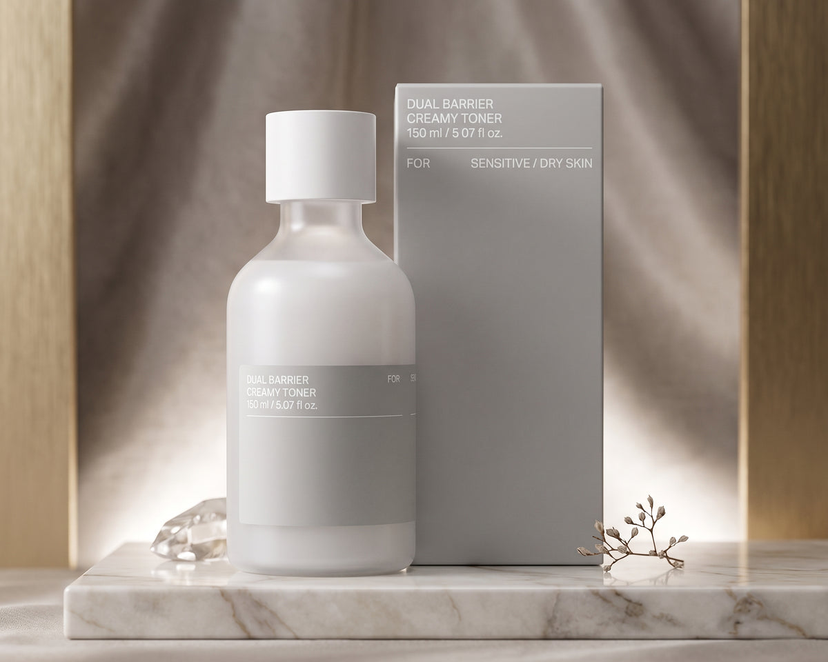Kit Tônico e Creme Skincare Coreano – Celimax Dual Barrier para Hidratação e Barreira da Pele