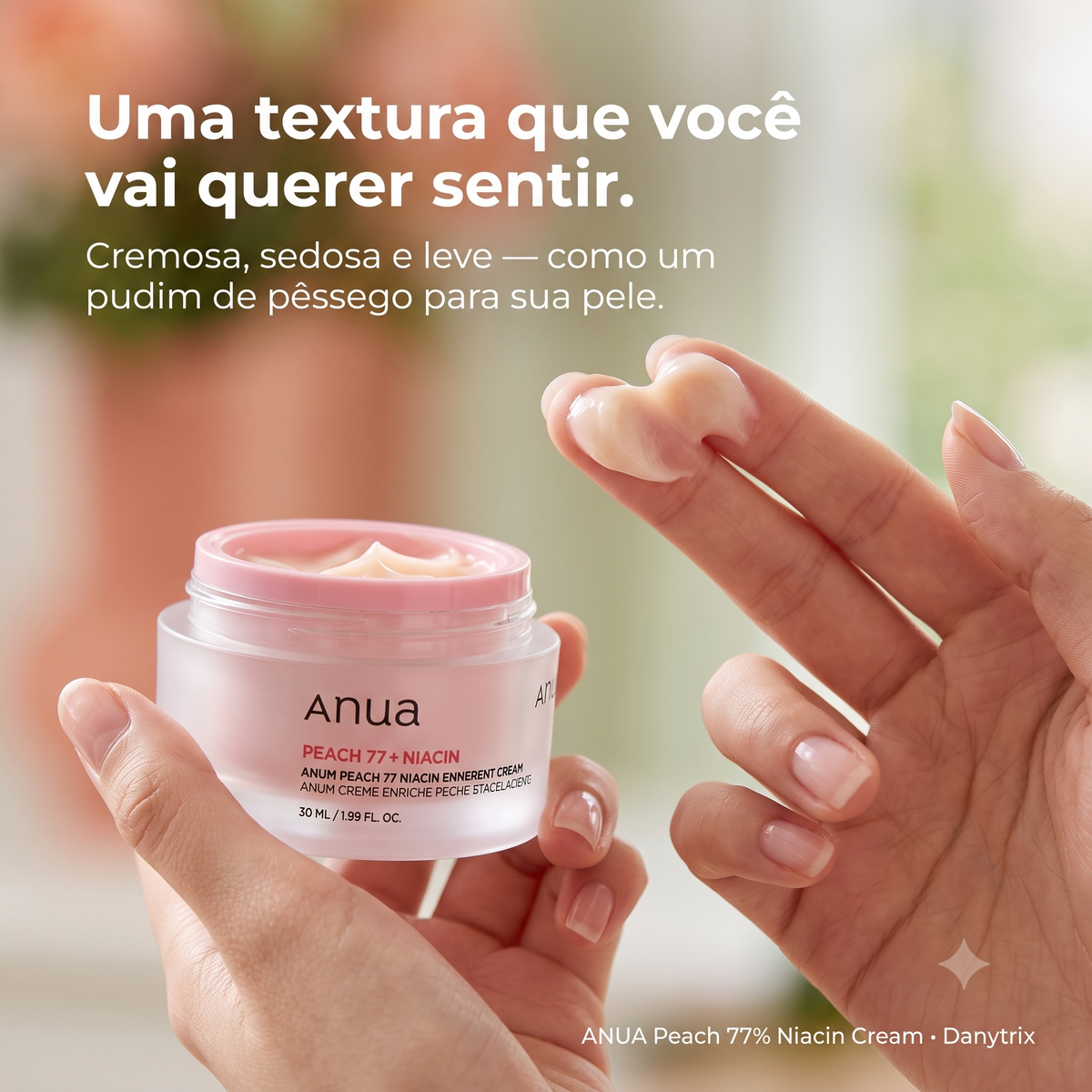 ANUA Peach 77% Niacin Enriched Cream 50ml – Creme Facial Hidratante e Iluminador
Com extrato de pêssego e niacinamida para uma pele hidratada, macia e naturalmente luminosa.