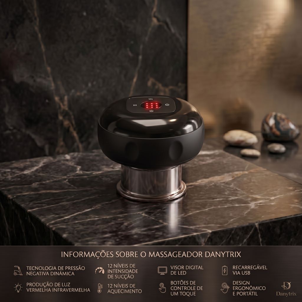MASSAGEADOR ELÉTRICO  COM SUCÇÃO INTELIGENTE A VÁCUO – SEU MOMENTO DE CONFORTO