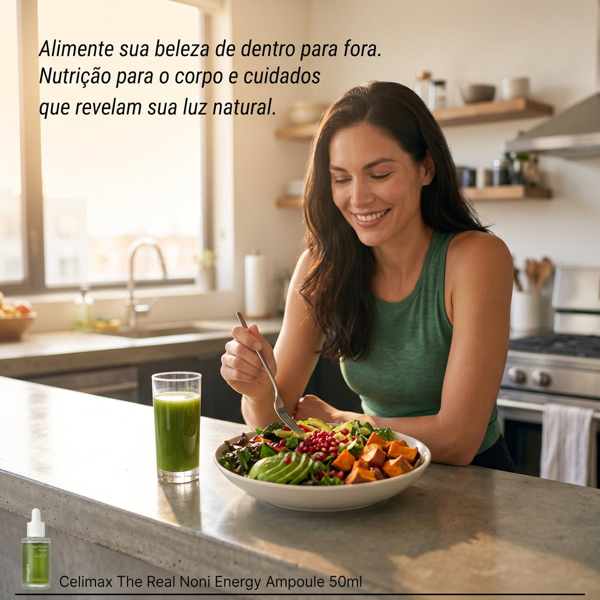 Celimax The Real Noni Energy Ampoule 50ml – Sérum Facial Hidratante e Revitalizante
Extrato de Noni para uma pele mais hidratada, luminosa e revitalizada.