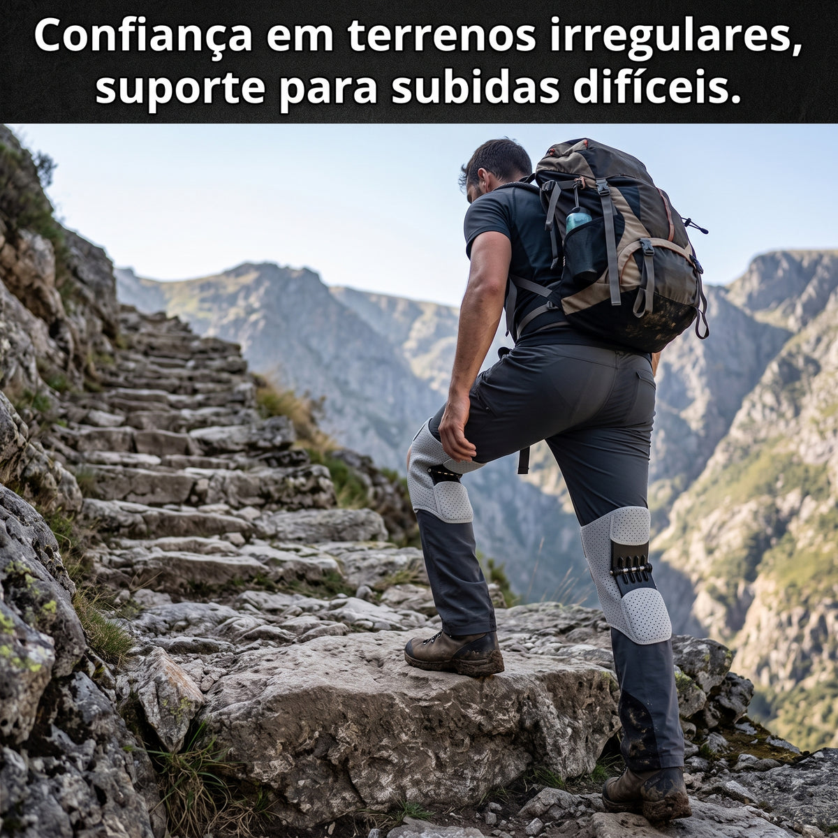 Joelheira de Sustentação Power Lift com Tecnologia de Rebote – Suporte Esportivo de Alto Desempenho