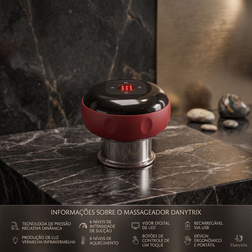 MASSAGEADOR ELÉTRICO  COM SUCÇÃO INTELIGENTE A VÁCUO – SEU MOMENTO DE CONFORTO