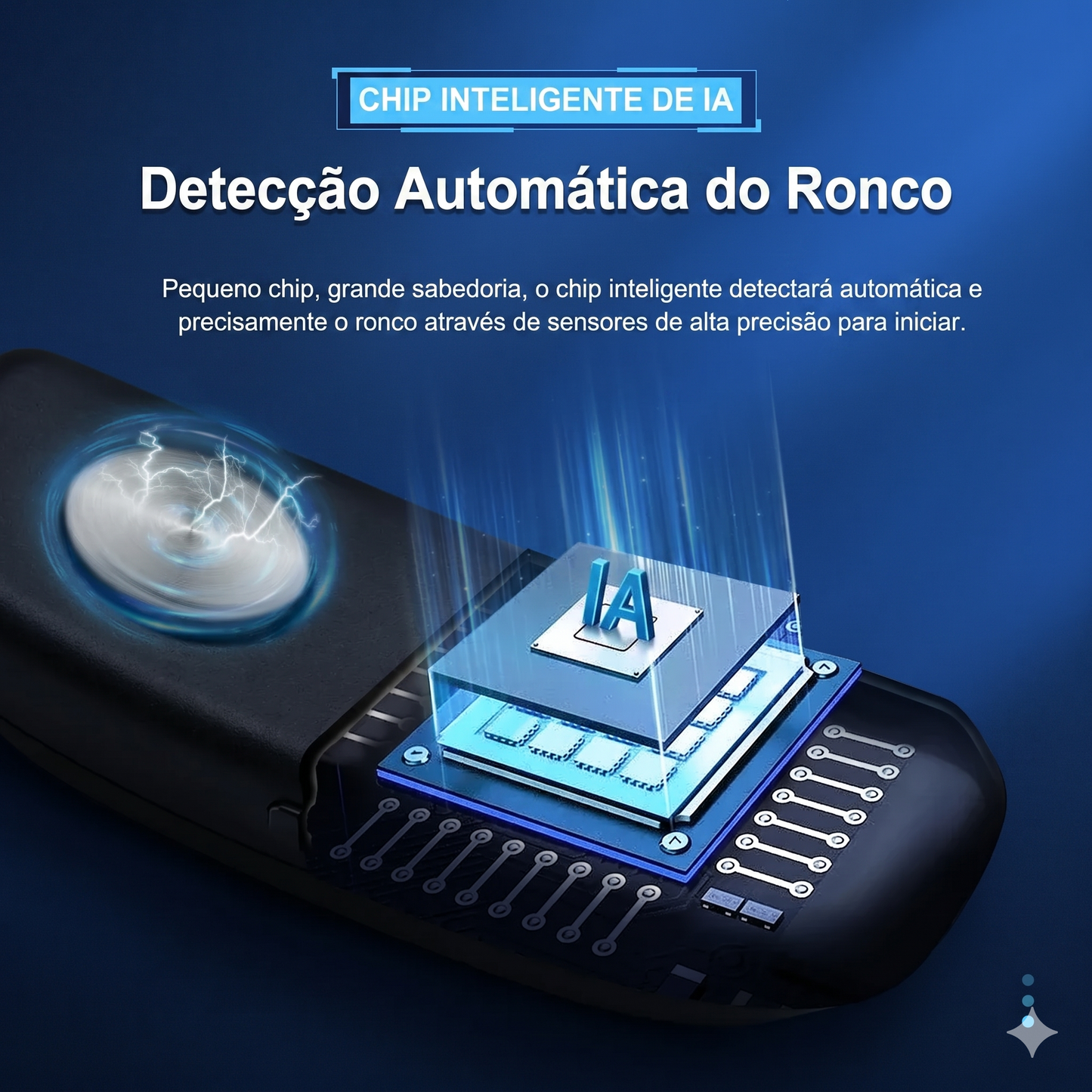 Dispositivo Inteligente Antirronco EMS: Tecnologia de Pulso para um Sono Profundo, Silencioso e Restaurador – Conforto e Tecnologia para Você e Sua Família