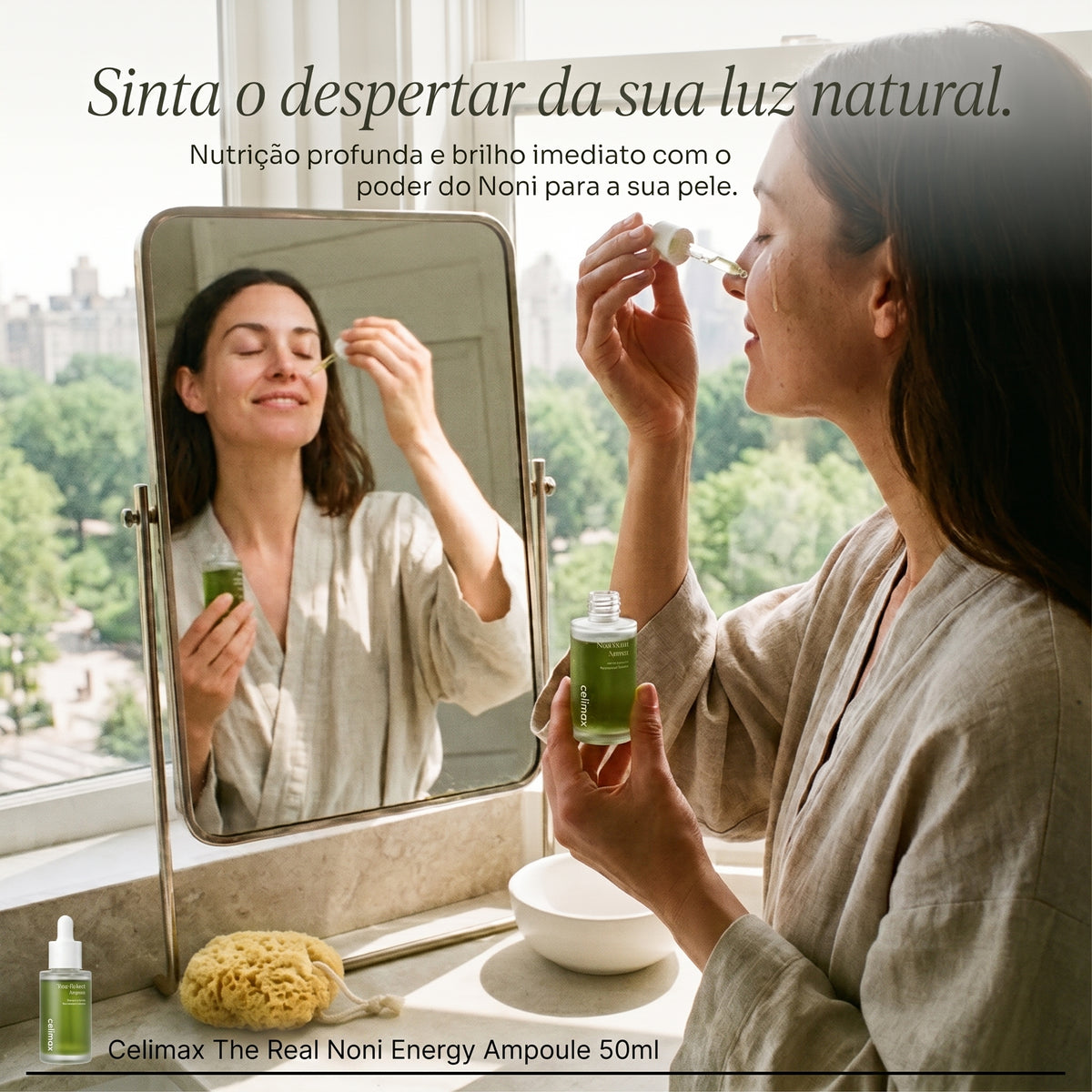 Celimax The Real Noni Energy Ampoule 50ml – Sérum Facial Hidratante e Revitalizante
Extrato de Noni para uma pele mais hidratada, luminosa e revitalizada.