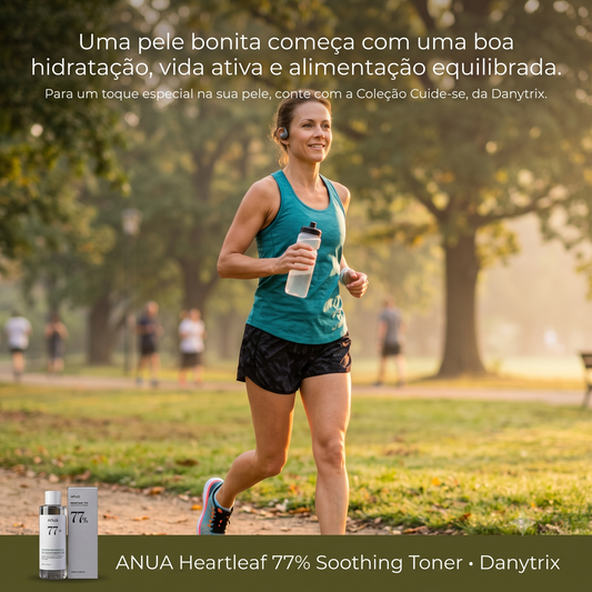 ANUA Heartleaf 77% Soothing Toner 250ml – Tônico Facial Hidratante e Calmante
Com 77% de Heartleaf para uma rotina de skincare refrescante e confortável.