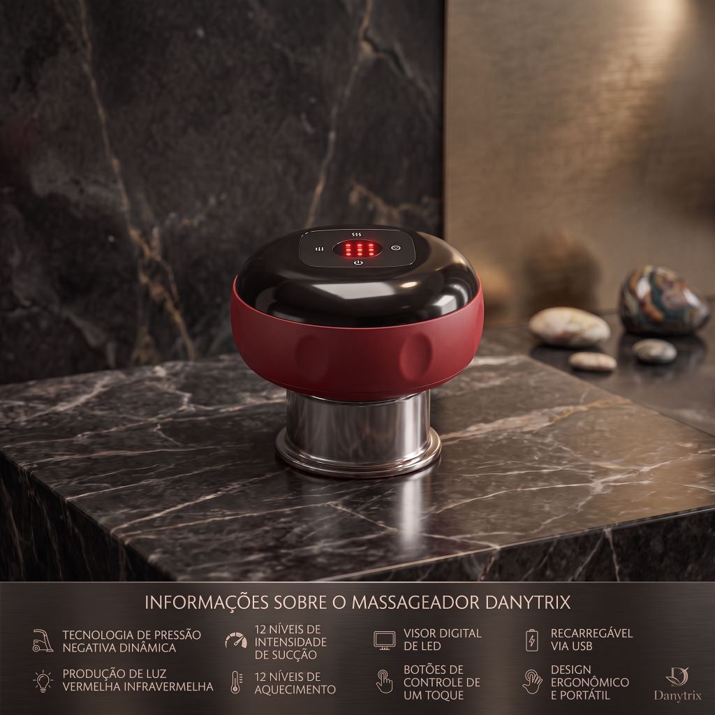 MASSAGEADOR ELÉTRICO  COM SUCÇÃO INTELIGENTE A VÁCUO – SEU MOMENTO DE CONFORTO