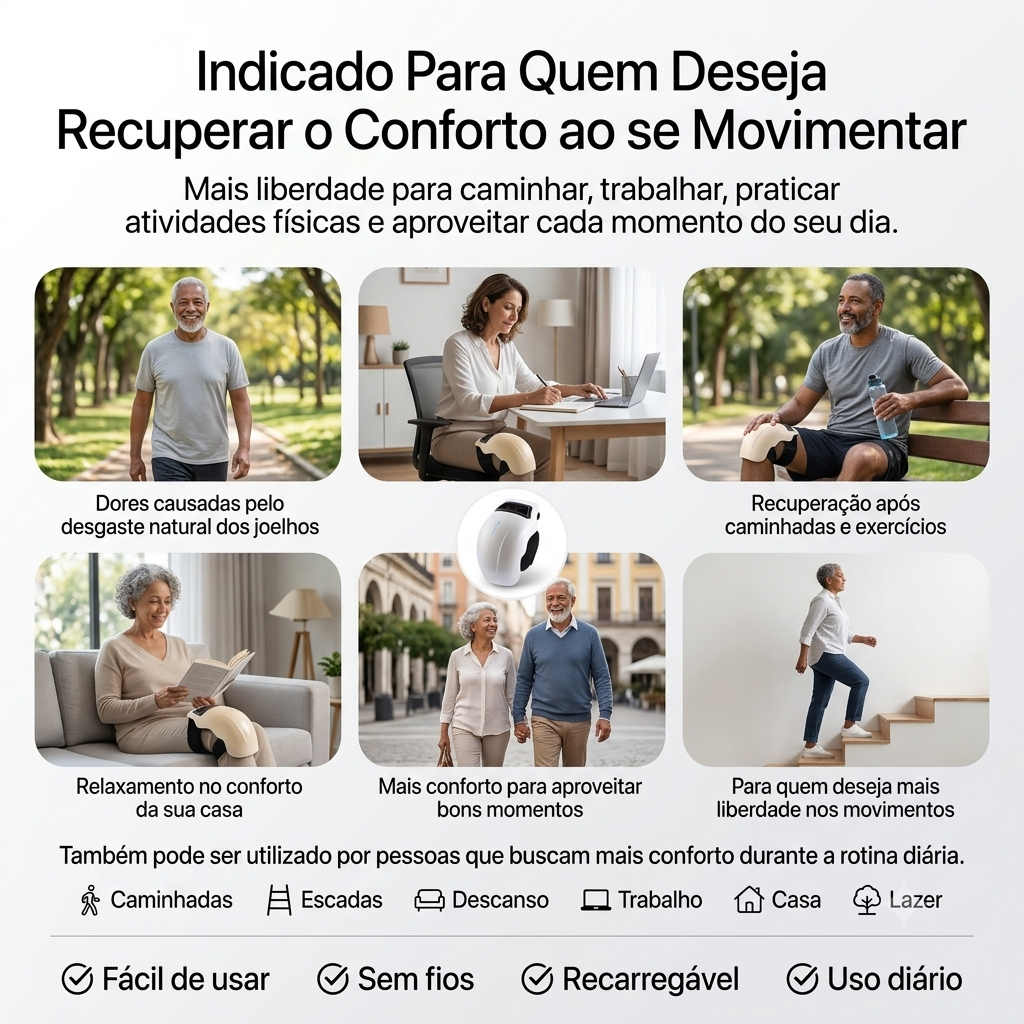 MASSAGEADOR DE JOELHO INFRATHERM 4 EM 1