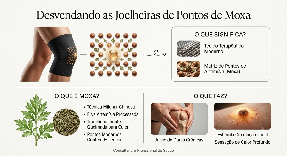 Joelheira Autoaquecível com Artemísia | Compressão para Joelho | Suporte Térmico Respirável | Uso Diário e Esportivo