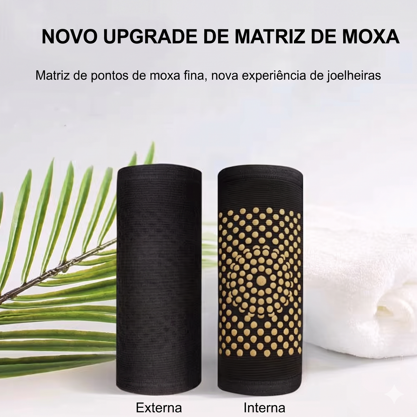Joelheira Autoaquecível com Artemísia | Compressão para Joelho | Suporte Térmico Respirável | Uso Diário e Esportivo