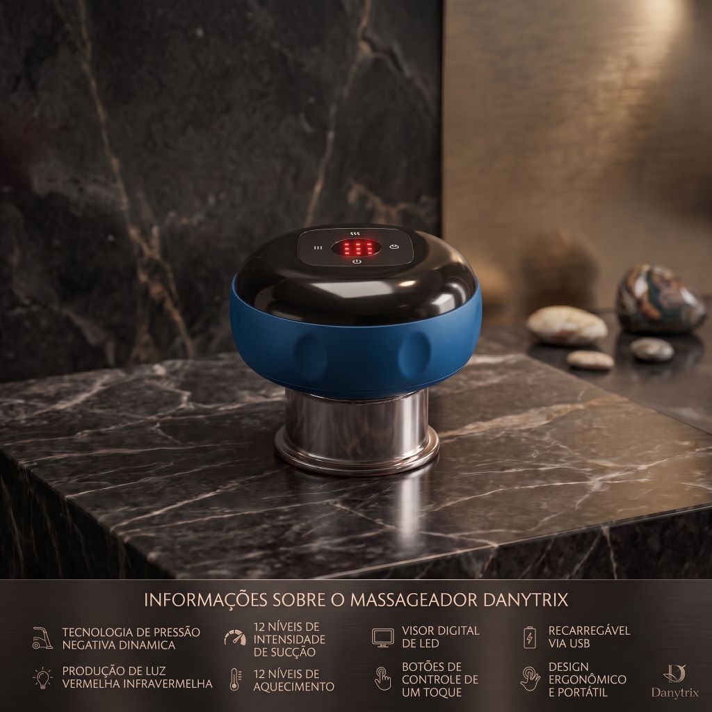MASSAGEADOR ELÉTRICO  COM SUCÇÃO INTELIGENTE A VÁCUO – SEU MOMENTO DE CONFORTO