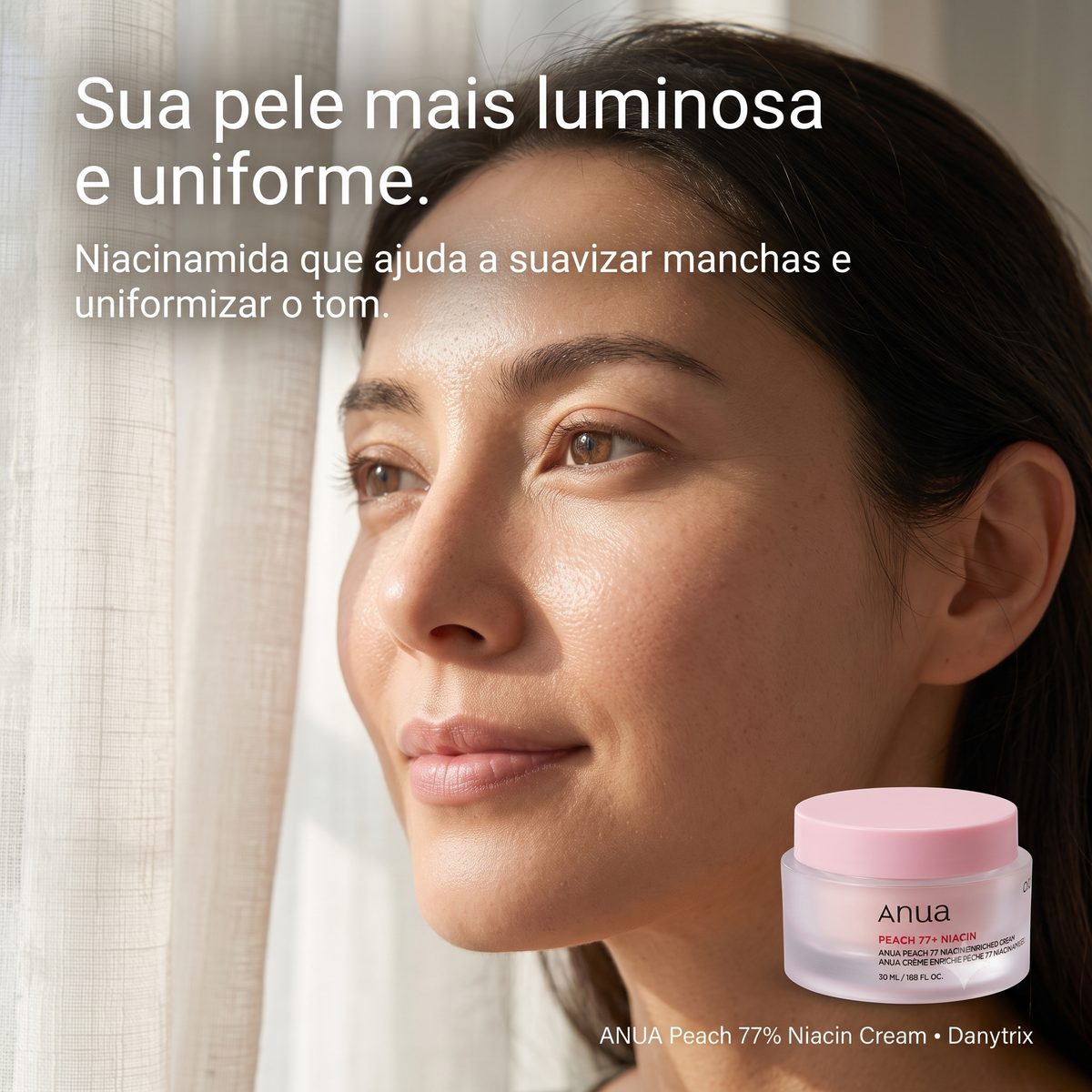 ANUA Peach 77% Niacin Enriched Cream 50ml – Creme Facial Hidratante e Iluminador
Com extrato de pêssego e niacinamida para uma pele hidratada, macia e naturalmente luminosa.