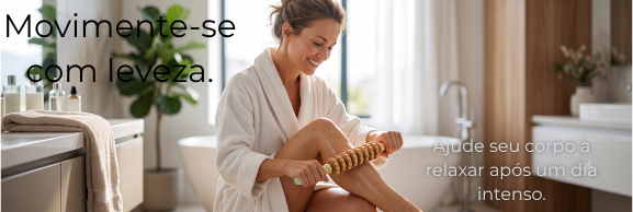 Massageador Corporal de Madeira para Liberação Miofascial | Rolo Manual com 9 Esferas | Anticelulite e Relaxamento Muscular