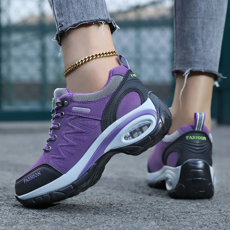 Tênis Feminino Plataforma Conforto Total – Design Respirável para o Dia a Dia