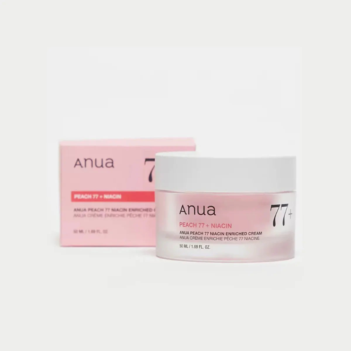 ANUA Peach 77% Niacin Enriched Cream 50ml – Creme Facial Hidratante e Iluminador
Com extrato de pêssego e niacinamida para uma pele hidratada, macia e naturalmente luminosa.