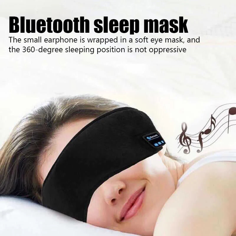 Máscara de Dormir 3D com Fone Bluetooth Integrado – Durma Melhor com Sua Música Favorita