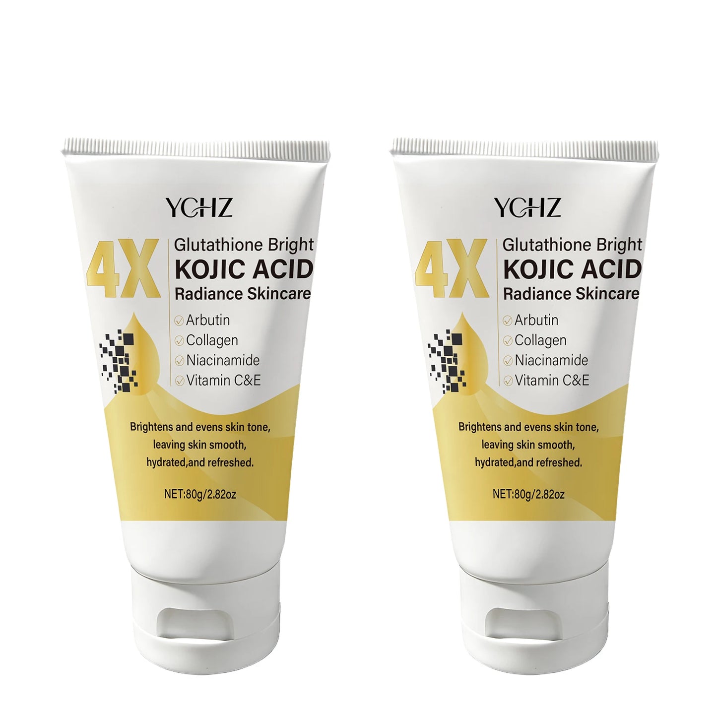 Creme Facial de Ácido Kójico YCHZ: Uniformização do Tom, Eliminação de Manchas e Controle de Oleosidade – Tratamento Clareador e Hidratante para o Dia e Noite