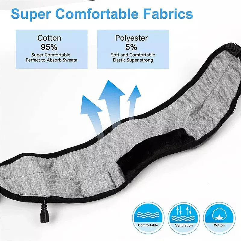 Máscara de Dormir 3D com Fone Bluetooth Integrado – Durma Melhor com Sua Música Favorita