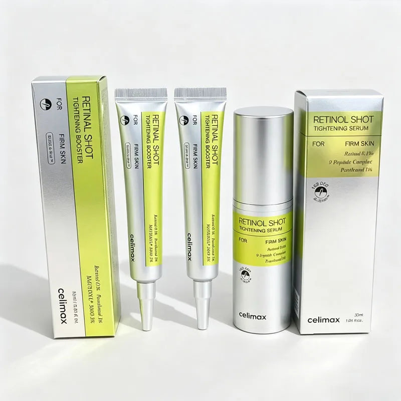 Booster Facial Anti-Idade K-Beauty – Celimax Retinol Firming Enhancer para Firmeza e Textura 15ml