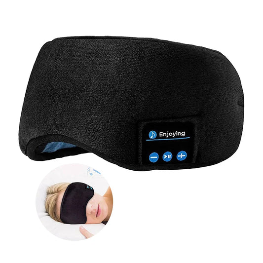 Máscara de Dormir 3D com Fone Bluetooth Integrado – Durma Melhor com Sua Música Favorita