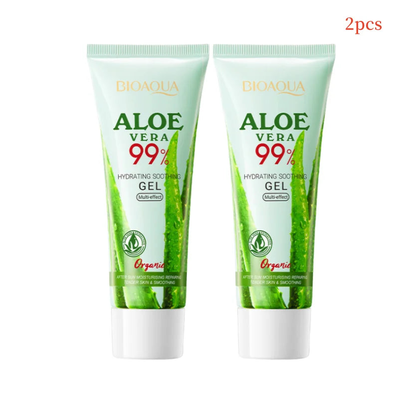 Gel de Aloe Vera Puro: Hidratação Intensiva, Reparação Pós-Sol e Cuidado Anti-Acne – Suavidade e Frescor para Rosto e Corpo