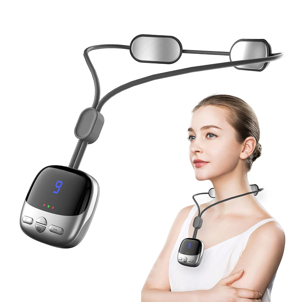 Massageador de Pescoço Portátil: Alívio de Tensões, Compressão Quente e Estimulação Muscular – Conforto Relaxante Onde Você Estiver