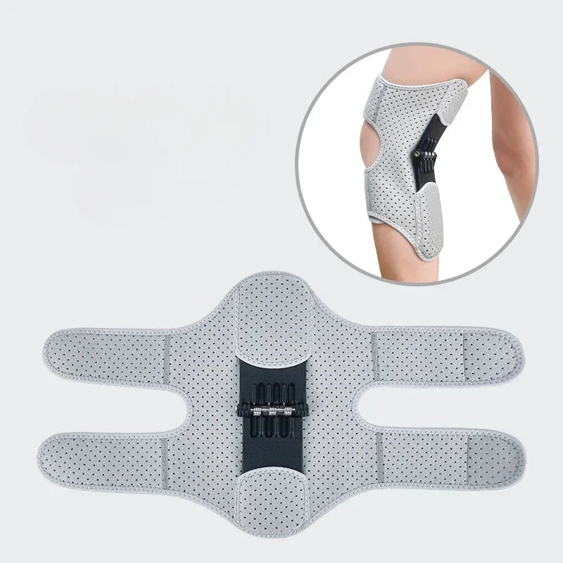 Joelheira Ortopédica Power Lift com Molas – Estabilizador de Joelho para Esportes e Recuperação