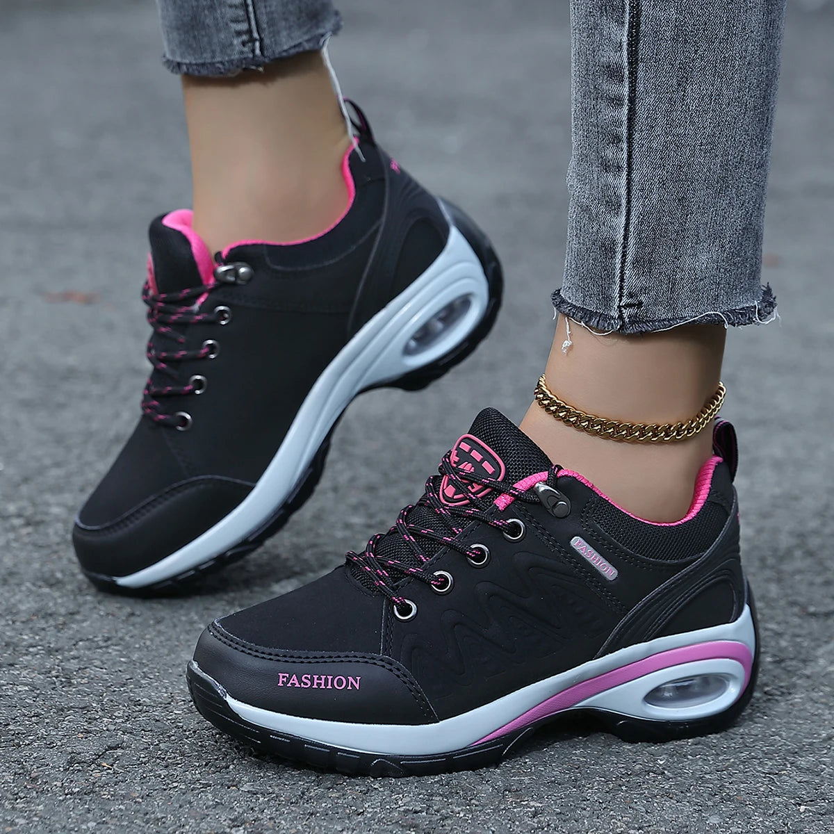 Tênis Feminino Plataforma Conforto Total – Design Respirável para o Dia a Dia