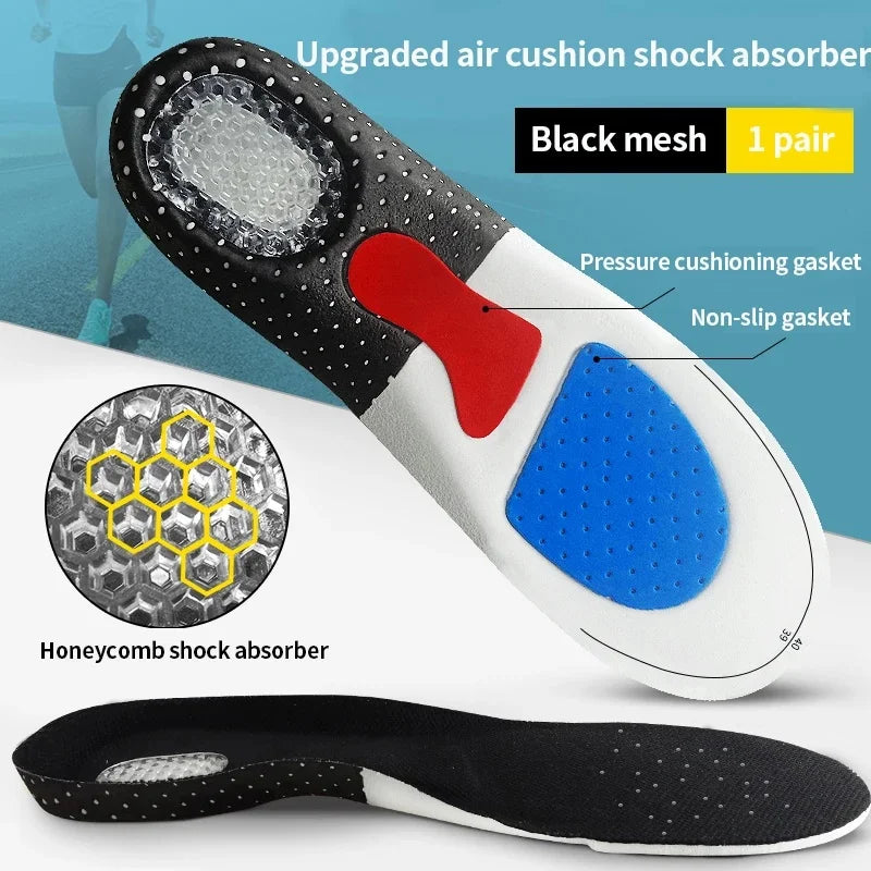 Palmilha Silicone Ortopédica Gel Corrida Amortecedor Anti Dor