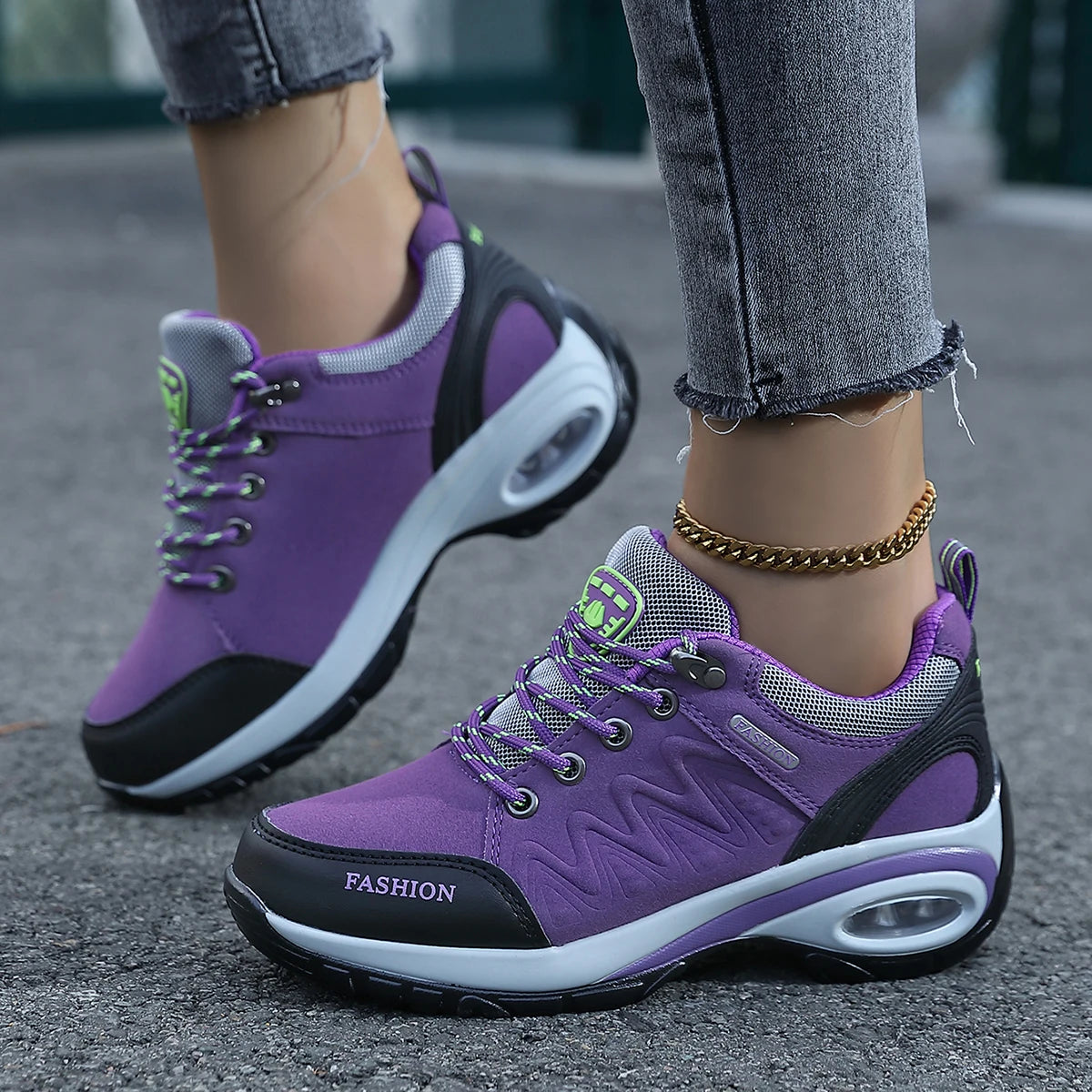 Tênis Feminino Plataforma Conforto Total – Design Respirável para o Dia a Dia