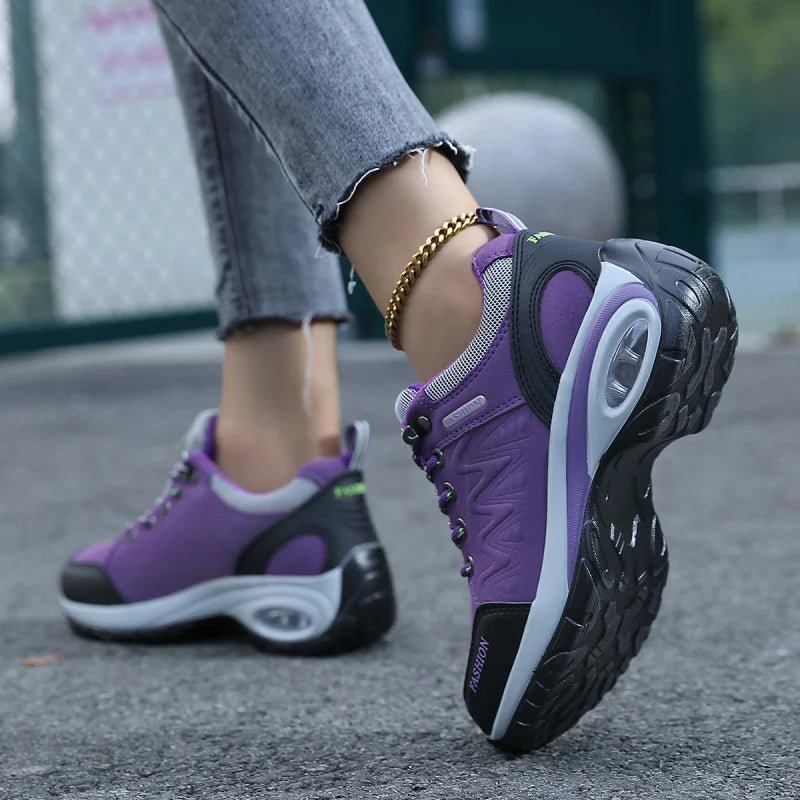 Tênis Feminino Plataforma Conforto Total – Design Respirável para o Dia a Dia