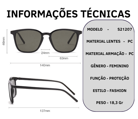 ÓCULOS DE SOL VINTAGE - CHARME E ELEGÂNCIA COM LEVEZA E CONFORTO