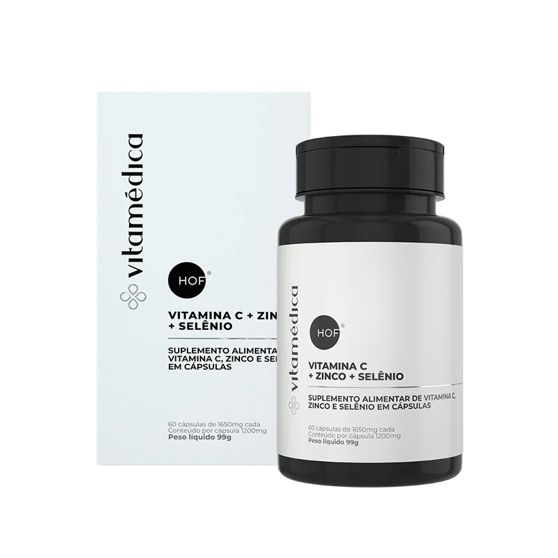Cápsulas de Vitamina C, Zinco e Selênio – Imunidade, Colágeno e Antioxidante – 9