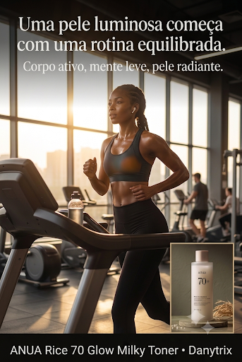 ANUA Rice 70 Glow Milky Toner 250ml – Tônico Facial Hidratante e Iluminador
Com 70% de extrato de arroz e niacinamida para uma pele hidratada, macia e naturalmente luminosa.